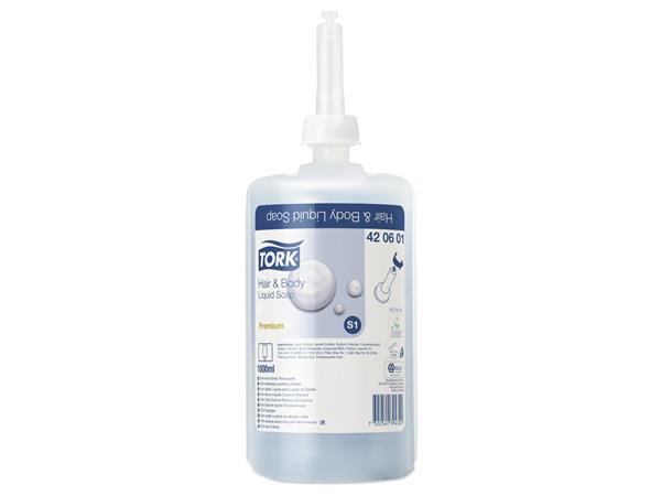 JABON TORK PREMIUM 1L. CUERPO Y CABELLO
