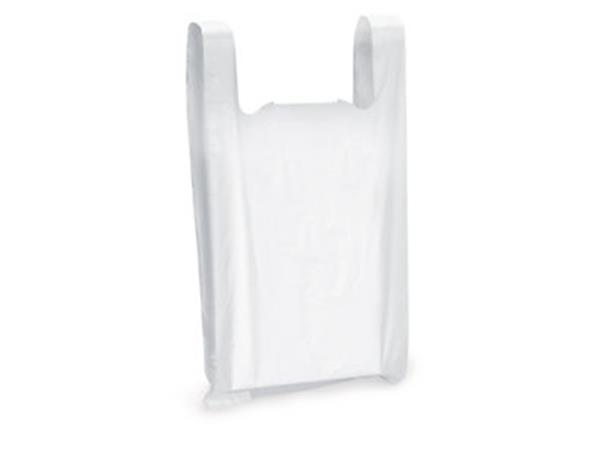 PAQ. 200 UNI. BOLSA CAMISETA BLANCA 40X60 G.65
