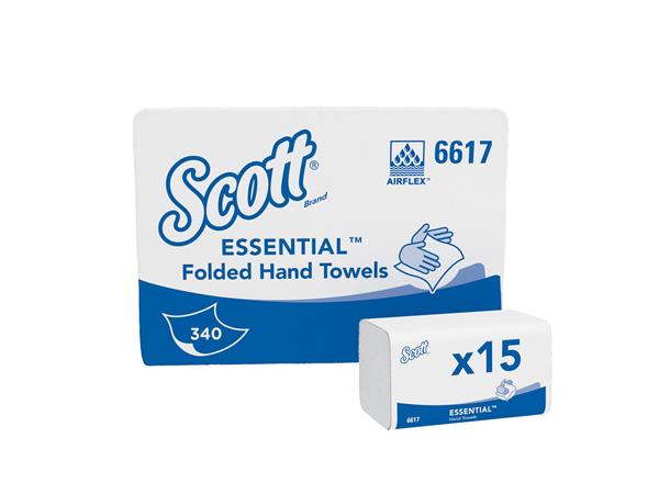 CAJA 15 PAQ.x 340UND. TOALLA ENTREDOBLADA ESSENTIAL KIMBERLY 1/C 5100 UND.