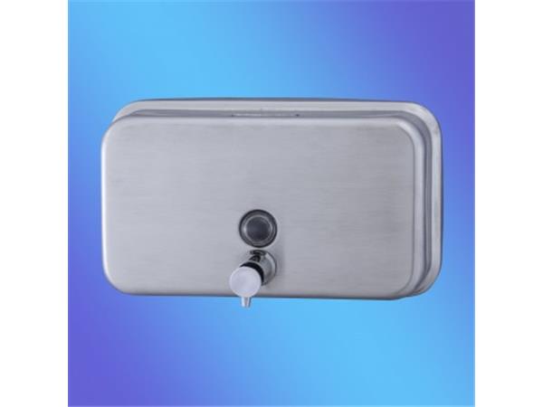 DOSIFICADOR JABON MANOS INOX BRILLO HORIZONAL 1000ML