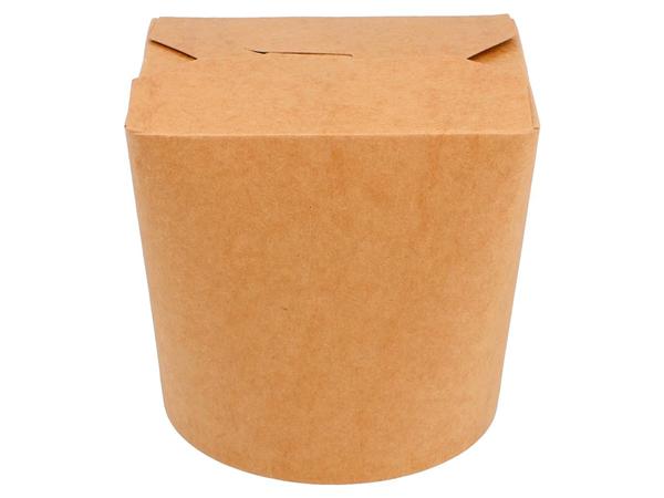 PAQ. 50 UNDS. ENVASE MULTIUSO MICROONDABLE 780 ML 275 + 25 PE G/M2 Ø9x9 CM NATURAL KRAFT