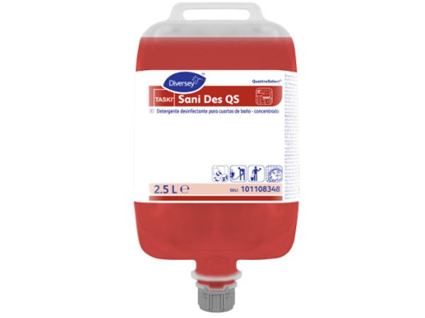CJ.2UNI. TASKI SANI DES QS W9A 2,5L. DETERGENTE DESINFECTANTE BAÑOS*C*B