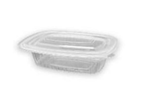 PAQ.50 UNDS. ENVASE PLASTICO MICROONDAS CON TAPA 250CC