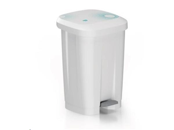 CONTENEDOR MOJI BLANCO 50 LT. CON TAPA Y PEDAL