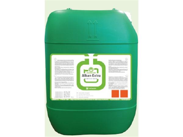 ALKAN EXTRA COMPONENTE ALCALINO PRELAVADO Y LAVADO AGUAS DURAS 25 KG VERDE *C