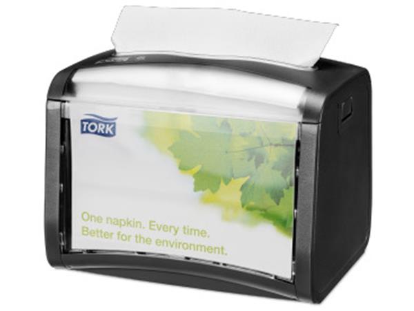 DISPENSADOR TORK XPRESSNAP MESA SERVILLETA N4 NEGRO