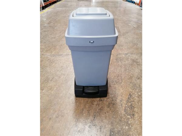 PAPELERA 20L GRIS C/TAPA BASCULANTE C/PEDAL