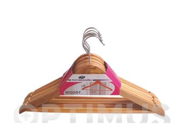 PACK DE 6 UND. PERCHAS BARNIZADAS