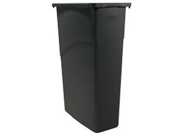 CONTENEDOR CON ASAS SLIM JIM NEGRO 87 LT.