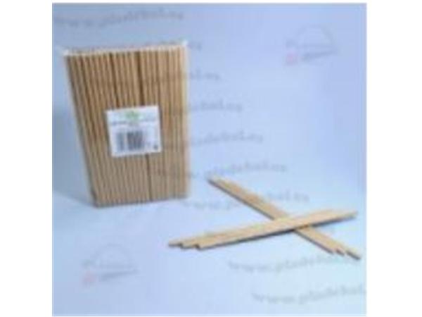 PAQ. 100 UNDS. CAÑITA PAPEL RECTA KRAFT 6X200mm ENVUELTA