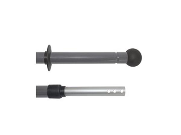MANGO EXTENSIBLE ALUMINIO ANODIZADO LOCK 2x0,85=1,7M (S/ROSCA)