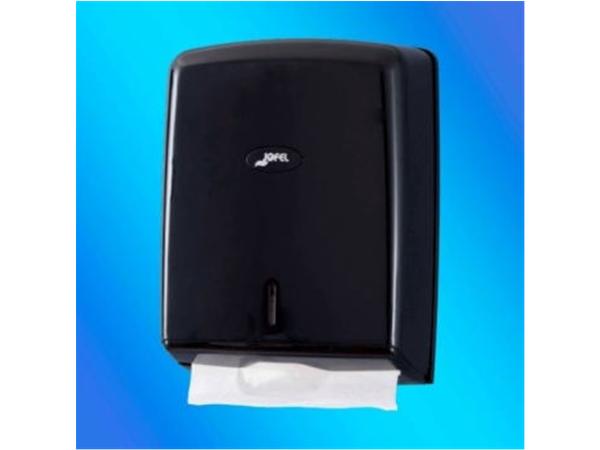 DISPENSADOR TOALLA ENTREDOBLADA SMART ABS NEGRO