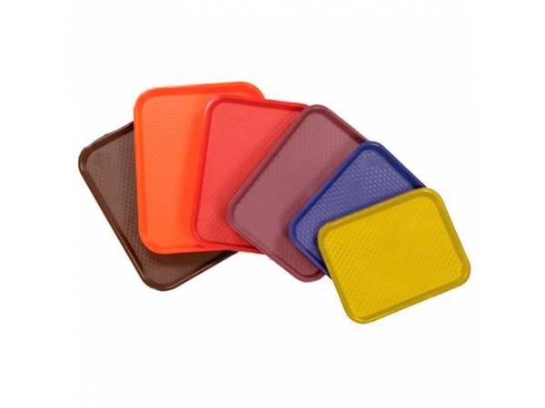BANDEJA FAST FOOD 27,5x35,5 CM MARRON PP