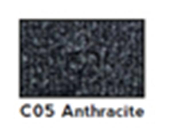 ALFOMBRA TEXTIL BASE CAUCHO LISA 200X200CM GRIS ANTRACITA