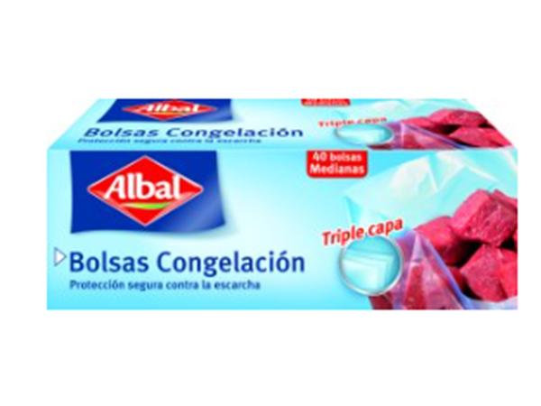 CJ. 9 PAQ. 40 UNI. BOLSA CONGELACION 25X32 ALBAL