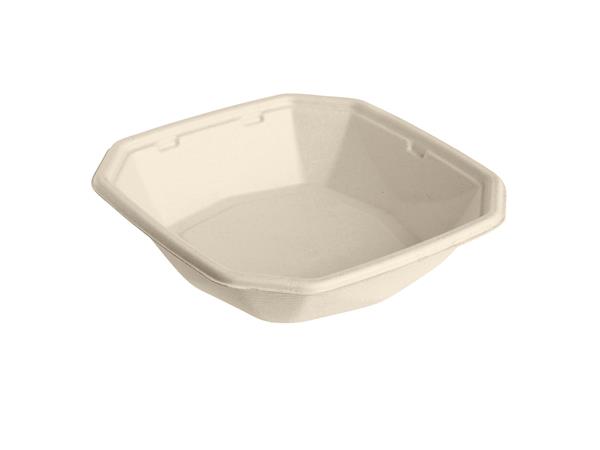 205650 CJ. 300 UNDS. CAJA OCTABAGASSE M650 ml. 183x183x42mm BAGAZO MARRON