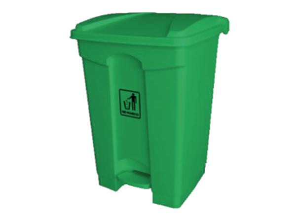 CONTENEDOR 45 L VERDE C/PEDAL LYTEC