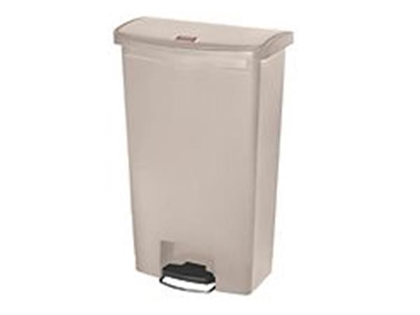 CUBO DE PEDAL DE RESINA PEDAL FRONTAL 68L, COLOR GRIS