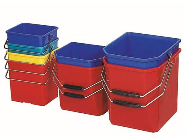CUBO DE PLASTICO ROJO 12 LTS.