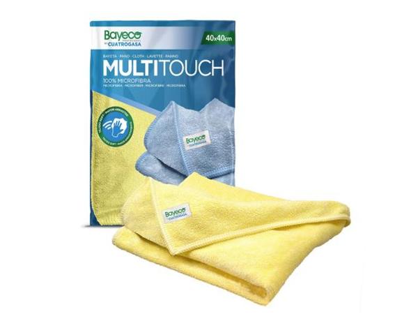 BAYETA MICROFIBRA 40x40 AMARILLA EMBOLSADA INDIVIDUAL