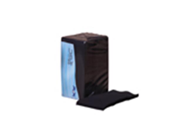CJ. 20 PAQ. x 150UNDS. SERVILLETA 30x40 P&P 1/6 2/C NEGRO