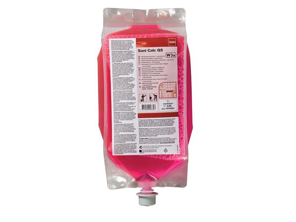 CJ.2UNI. TASKI SANI CALC QS 2,5L. DETERGENTE ENERGICO BAÑOS*C