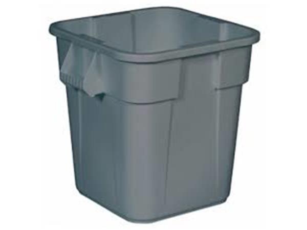 CONTENEDOR CUADRADO BRUTE® 106 L. GRIS