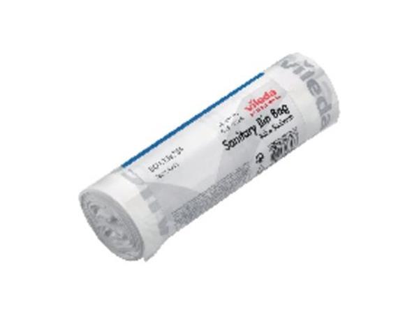 ROLLO 50 UNI. BOLSA BASURA BLANCA SANITARIA 45X50 15L. VILEDA