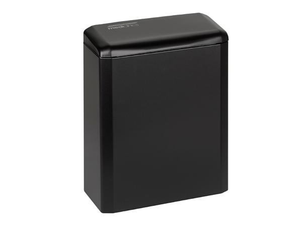 CONTENEDOR HIGIENICO FEMENINO 6L ACERO PINTADO NEGRO MATE