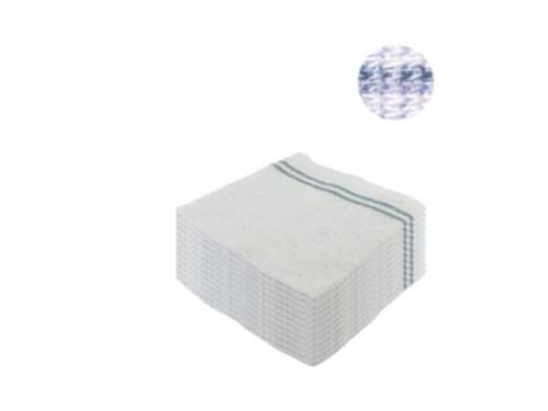 PAQ. 12 UNIDS. BAYETA REJILLA-EXTRA BCO/RAYAS 45 X 40 CM