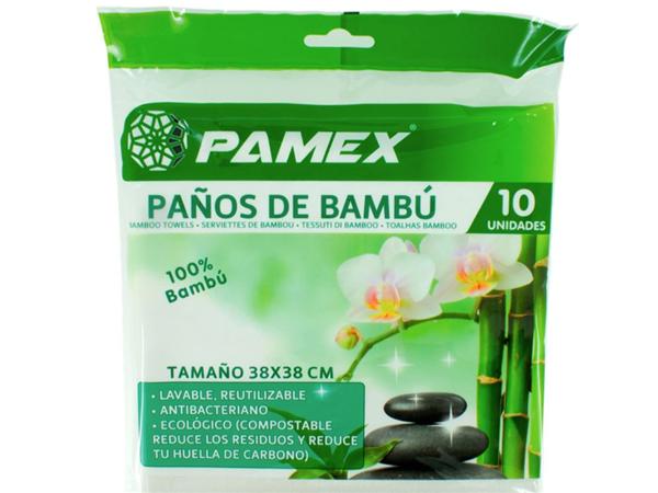 CJ. 32 PAQ. (10 UNDS – TOTAL 320) PAÑOS DE BAMBU LAVABLES 38X38
