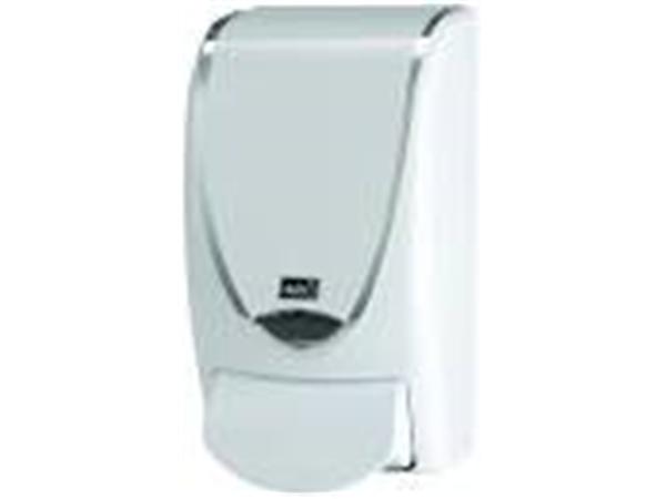 DISPENSADOR PROLINE 1L BLANCO BANDA CROMADA