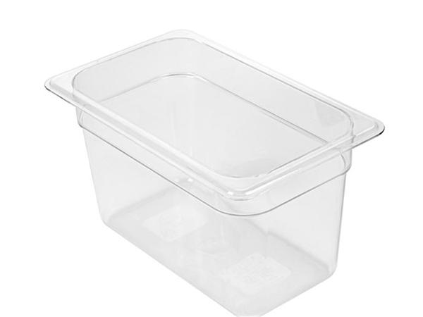 CUBETA GASTRONORM 1/4 3,8 L 26,5x16,2x15 CM TRANSPARENTE POLICARBONATO