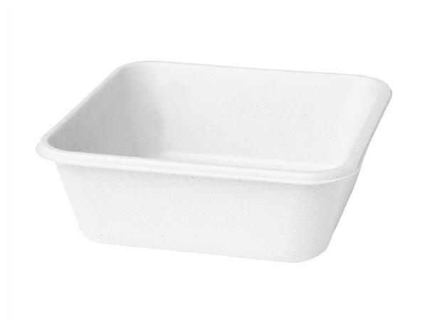 176871 CJ. 360 UNDS. CAJA CUADRADA 900 ml 155x155x53mm BAGAZO BLANCO