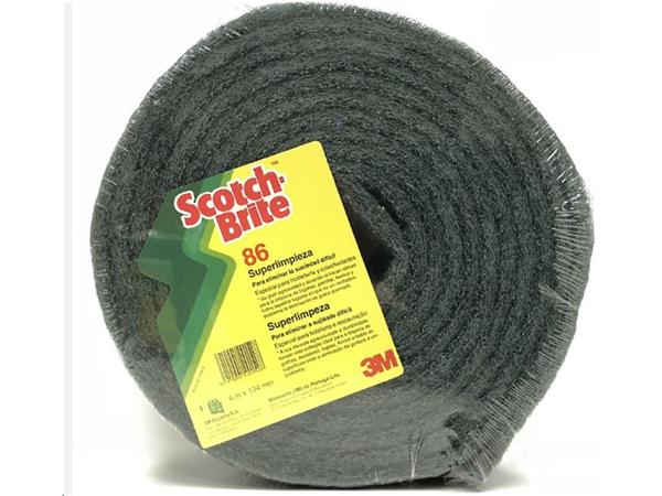 CJ. 6 ROLLOS ESTROPAJO VERDE SCOTCH-BRITE 6mts Nº 86