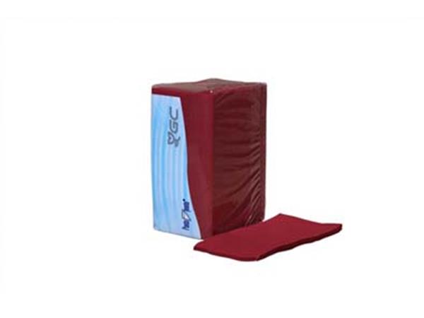 CJ. 20 PAQ. x 150UNDS. SERVILLETA 30x40 P&P 1/6 2/C BURDEOS