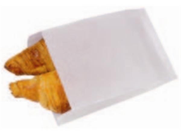 CJ. 1000 UNDS. BOLSA MULTIUSO PAPEL BLANCO BLC 180+80X270/ 105 28G