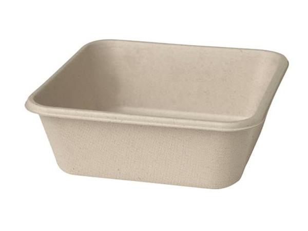 207069 CJ. 360 UNDS. CAJA CUADRADA 900ml 155x155x53mm BAGAZO MARRON