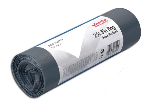 ROLLO 30 UNI. BOLSA BASURA GRIS MEDIANA 52X60 VILEDA