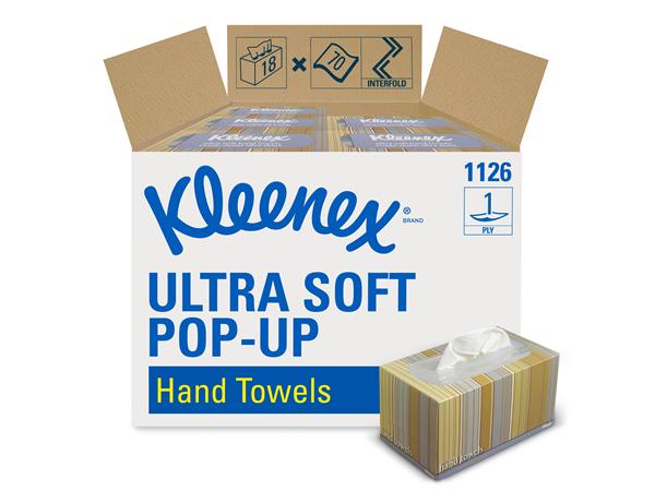 CAJA 18 PAQ.x 70 UND. TOALLA ENTREDOBLADA CAJA POP-UP  KIMBERLY 1/C 1260 UND.