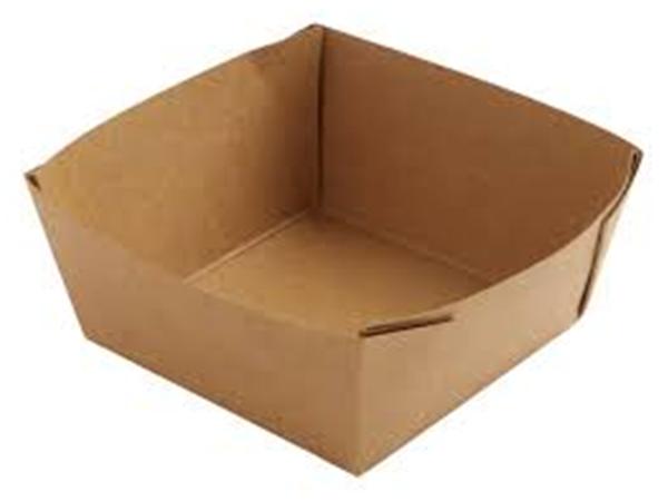 188057 CJ. 300 UNDS. CAJA VIKING® CUBE LOW 510 ml 113x113x50mm CARTON/PE MARRON