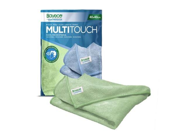 BAYETA MICROFIBRA 40x40 VERDE EMBOLSADA INDIVIDUAL