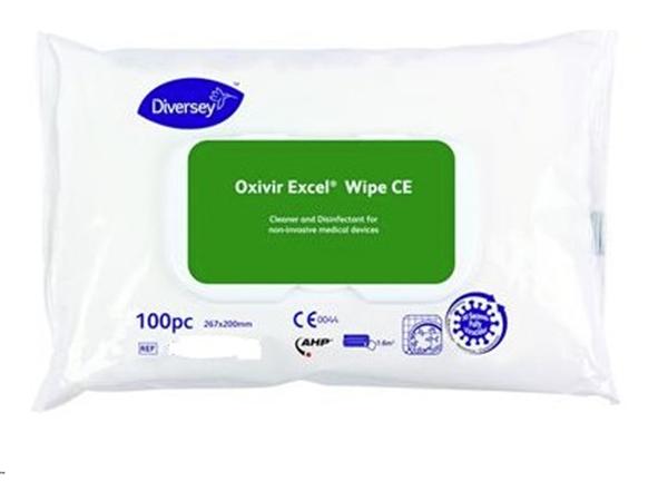CJ. 12 UNDS. OXIVIR EXCEL WIPE CE 100pc *B