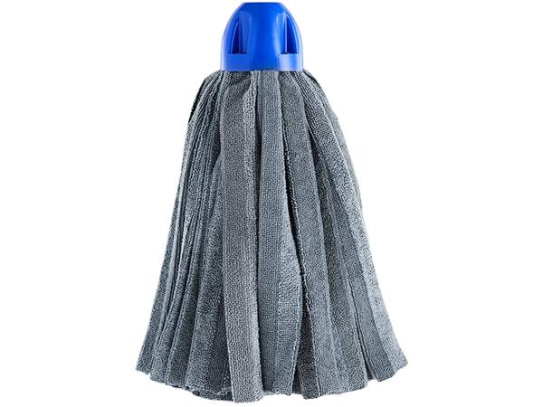 FREGONA DE TIRAS MICROFIBRA GRIS MAXPRO CASQUILLO AZUL