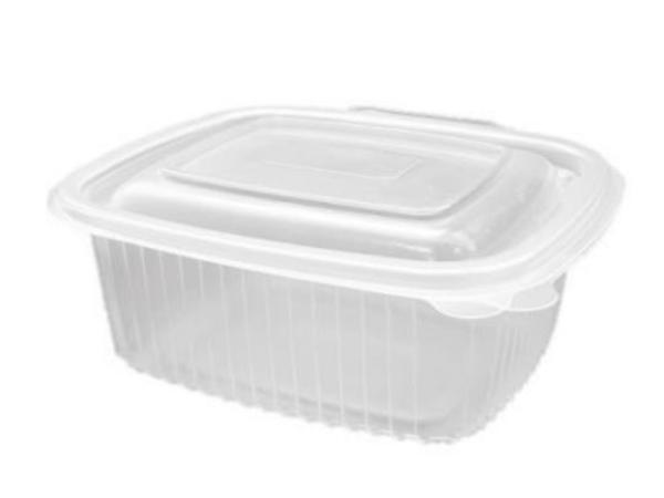 CJ. 600 UNDS. RECIPIENTE PP CON TAPA BISAGRA 500ml