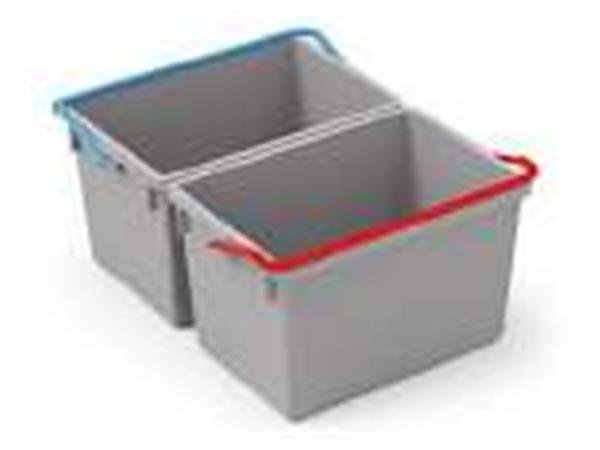 KIT SRK22 (2 CUBOS GRISES 10L/ASA AZUL Y ROJA)