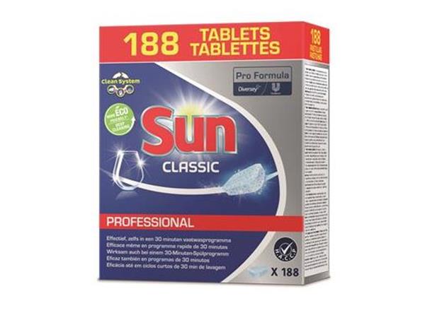 DET. PASTILLAS VAJILLA SUN PROF TABLETS (188pc)