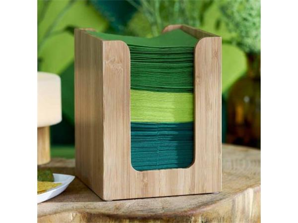 186983 CJ. 4 UNDS. SERVILLETEROS BAMBU 13x13cm