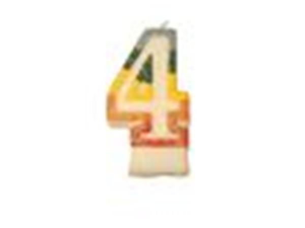 PAQ. 24 UNI. VELA CUMPLEAÑOS ENCARCHADAS 9 CM - NUMERO 4