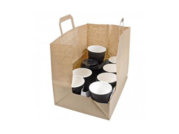 CJ. 250u. BOLSA CATERING KRAFT 320 x 220 x 240 mm